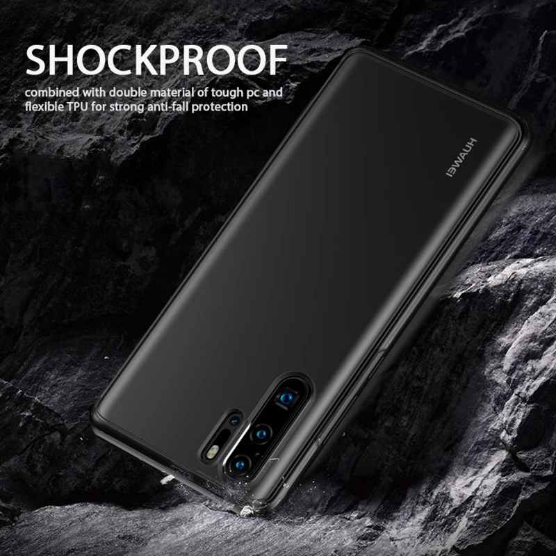 Акриловый глянцевый чехол для Huawei P30 Pro Lite роскошный полупрозрачный матовый