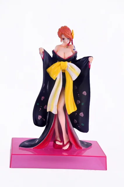 Special Offers One Piece Action Figures Nami Sexy Kimono Collectible Model Toys One Piece Anime 210mm Pvc Nami Japanese Anime FIgures