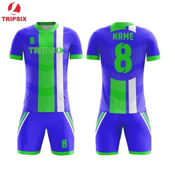 

2019 Newest Design Top Quality Football Jersey Kids Size Item Royal Blue Free Shipping Full Sublimation Team Jersey