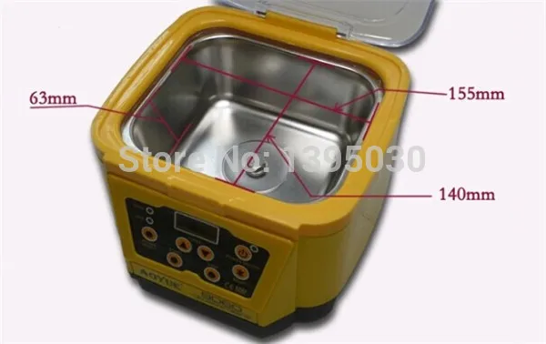 110 V/220 V 1L ультразвуковая машина для очистки ювелирных изделий ультразвуковое устройство для чистки часов Samll электрический триммер AOYUE 9060