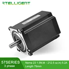 ✔ Rtelligent 3Phase Nema 23 Шаговый двигатель 6-выводный Nema23 57 Двигатель 1 2 градуса 0 9 / 1 5N.M ✔
