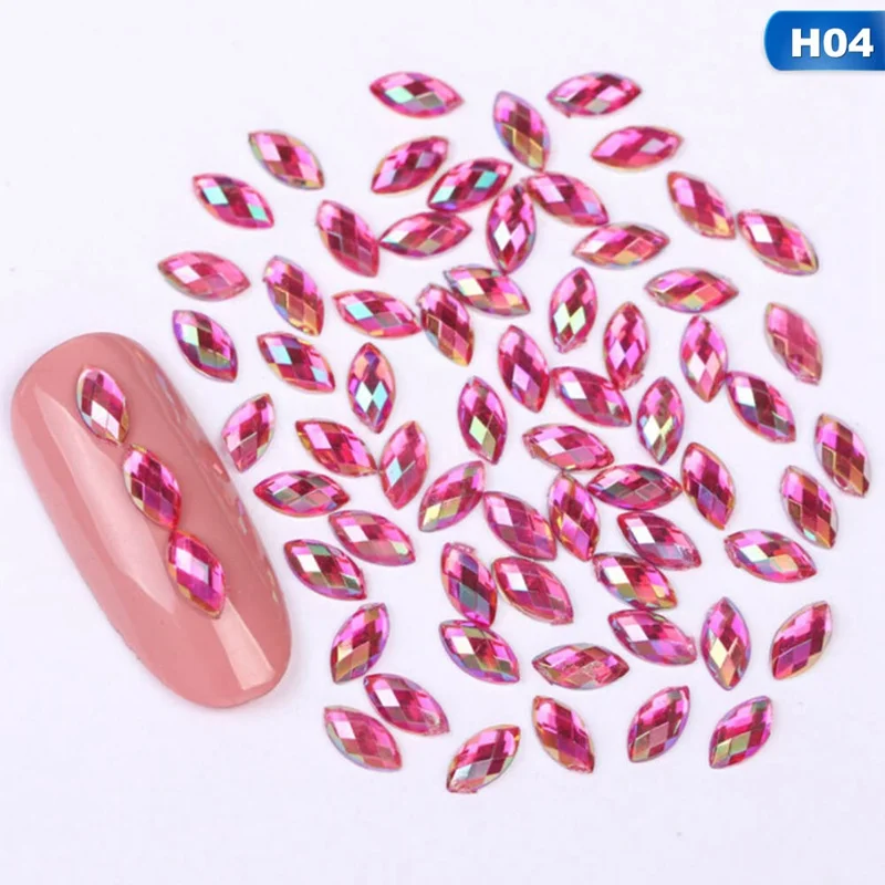 500 шт капли воды дизайн ногтей Стразы хрустальные камни блестящие DIY амулеты украшения ногтей - Цвет: 4