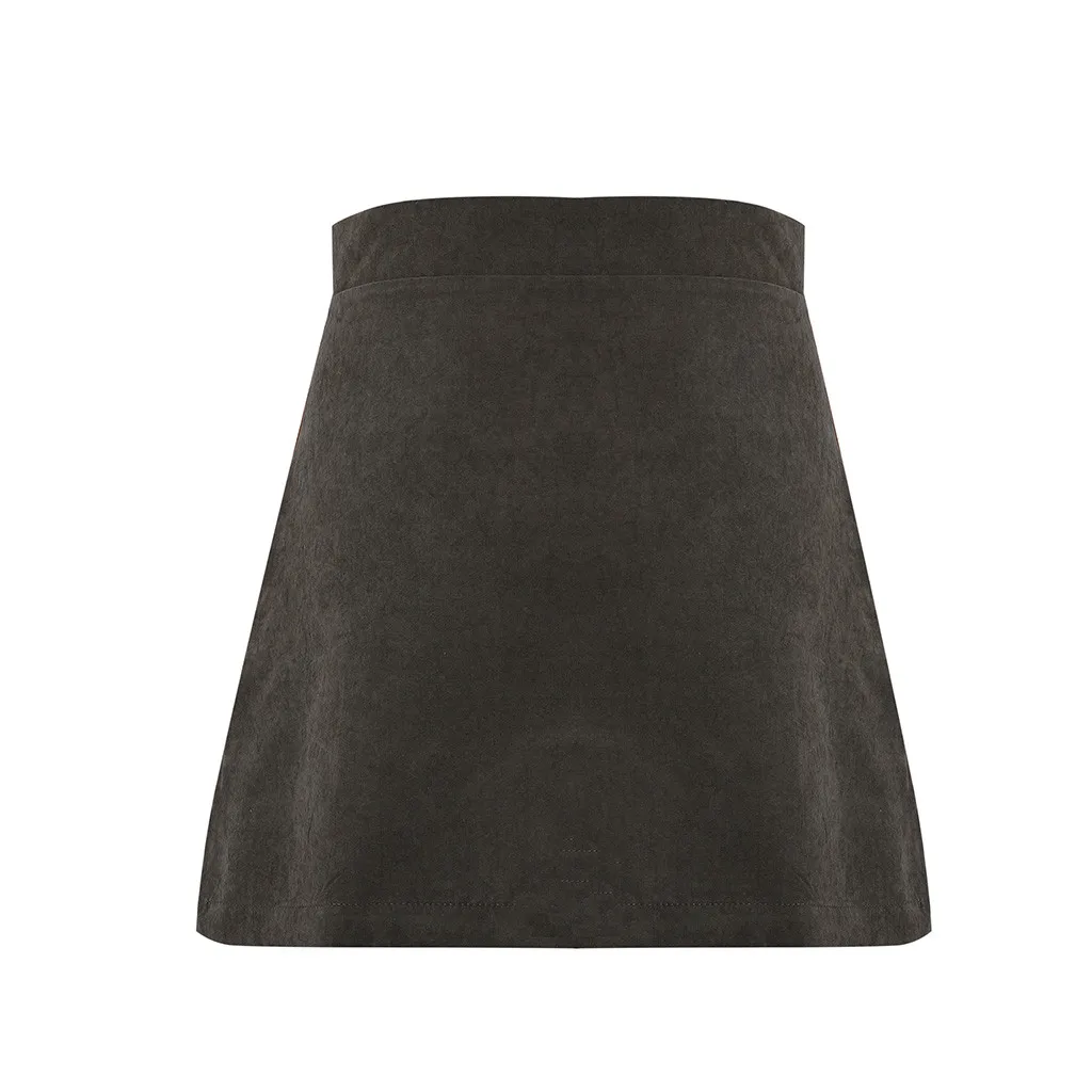 Sleeper #401 2019 новые модные женские повседневные Botton трапециевидная юбка в стиле пэтчворк и КолорБлок короткая мини-юбка Горячая Бесплатная