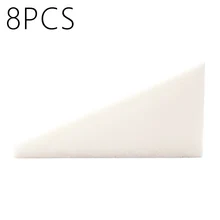 Пуф для макияжа спонж для нанесения основы треугольник слоеный 8 шт. влажный и сухой спонж для макияжа слоеный диагональный треугольник спонж для макияжа инструмент