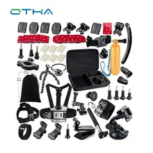 Gopro accessories set chest mount for gopro hero 4 3 SJ5000 camera tripod for go pro kit