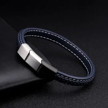Henry - Braided Leather Chain link Bracelet