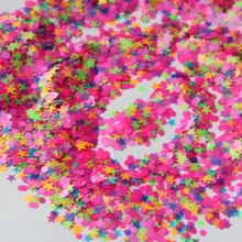 Смешанный круглый звезда устойчив к растворителям Блеск Смесь Матовый Блеск Смесь для лака для ногтей Frankening скрапбукинга