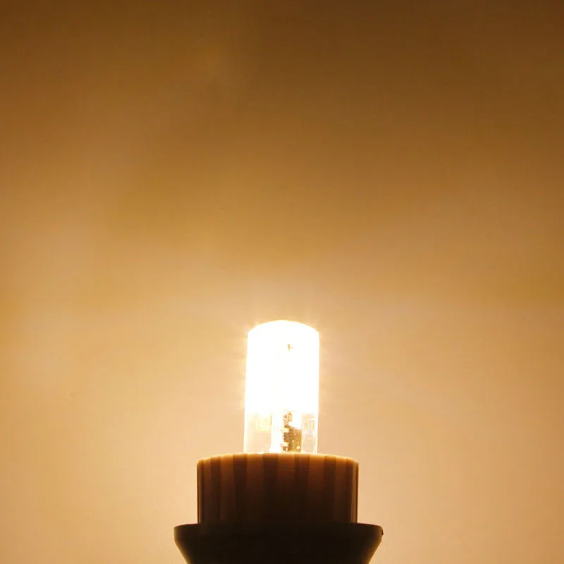 G4 AC110V/220 V кукурузная лампа SMD 3014 72 светодиодный силиконовый свет точечная Регулируемая подсветка люстра со светодиодной лампой заменить галогенные огни - Испускаемый цвет: Тёплый белый