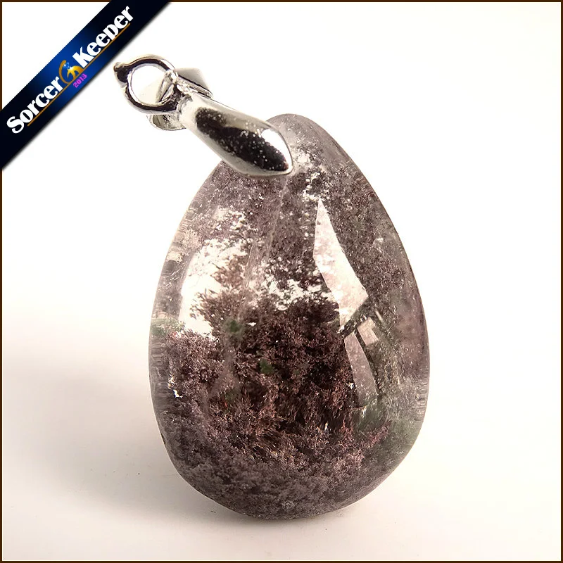 

Natural Multicolor Ghost Phantom Quartz Crystal Stone Specimen Healing Pendant Gem stone Home Decor DIY Crafts Material YS798