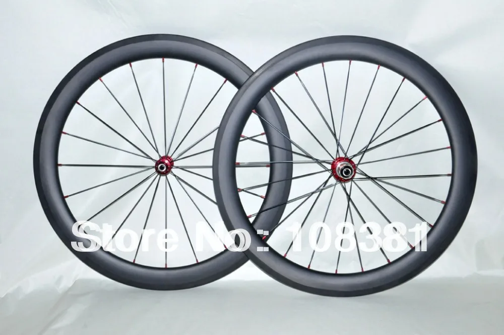 700c Full Carbon Aero Racing Bike Wheels Balsalt Brake 56mm Carbon