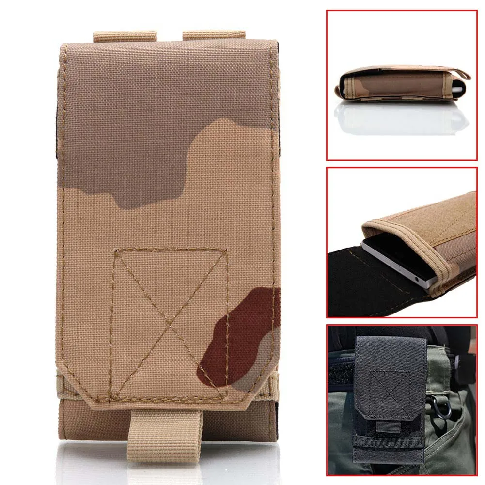 

Camouflage Tactical Waist Bag Cover Mobile Phone Accessory Tactical Holster Belt For Cellphone EDC Multifunctional Pocket Belt