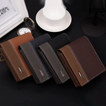 

Fashion Men's Leather Bifold Money Clip Wallet Coin Bag Purse Clutch Pocket