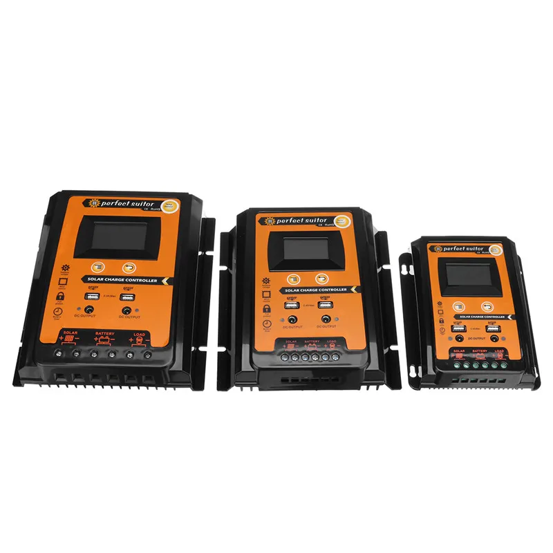 

30A/50A/70A 12V/24V Solar Panel Battery Charge Controller PWM Intelligent LCD Display Solar Collector Regulator Dual USB Output