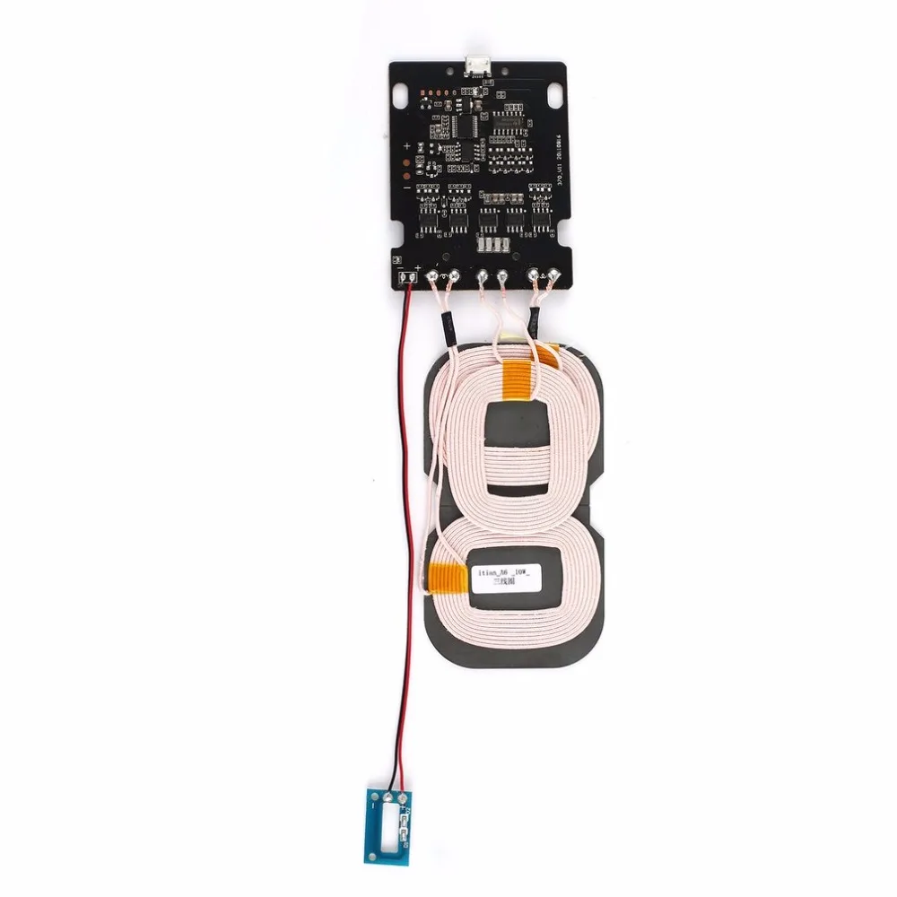 3 Coils Qi Wireless Charger Micro USB Portard Coil DIY Wireless 