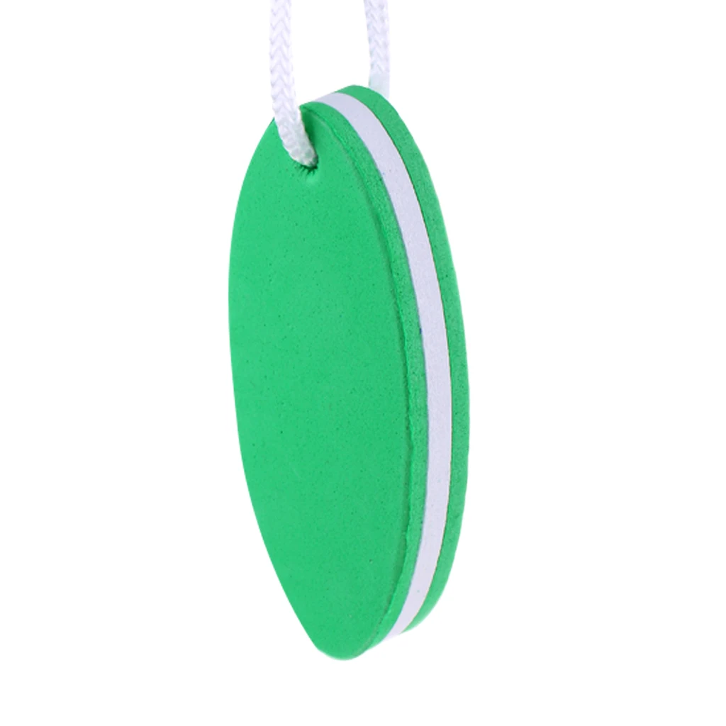 5pcs/set Mixed Color Oval Shaped EVA Foam Floating Key Ring Boat Keychain Water Sports Safety Buoyant Key Holder