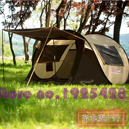 

On sale 4-5 person automatic park family picnic BBQ hiking travel trekking cycling fishing beach protable outdoor camping tent