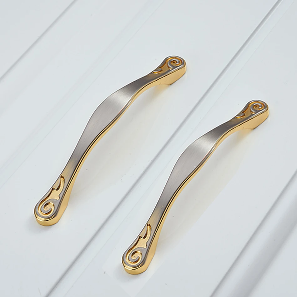 96mm Antique Brass Plating Zinc Alloy Vintage Cupboard Handles Pull