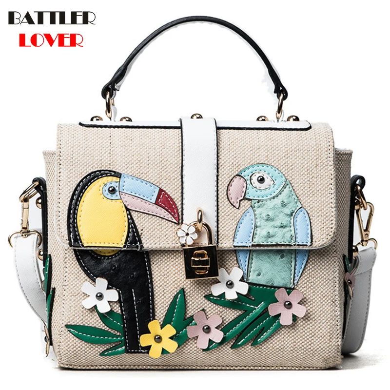 Summer Bird Flap Bags for Women 2019 Bags Women Handbag Bolsa Feminina Shoulder Messenger Bag Luxury Design Handbags Ladies Bag