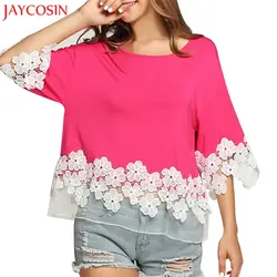Jaycosin сорочка Femme блузка рубашка Женщины топы с рукавом три четверти женские блузки blusas Camisas Femininas 2017 #30 подарок