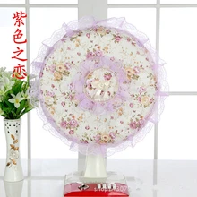 Кружевные пылезащитные электрические Чехлы для вентиляторов с пасторальной хлопчатобумажной ткань наклейка для Декор для кухни ZJM9206