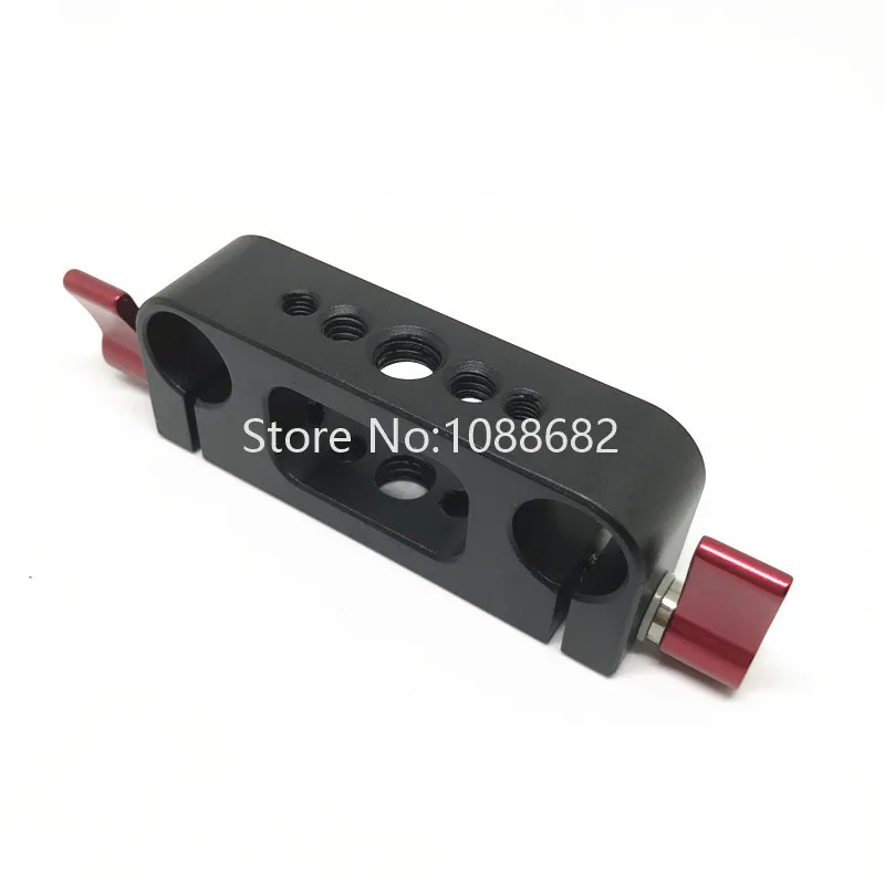 Camera Cage Kit 15mm Rod Rig Clamp Double Hole with 14 and 38 Telephoto Lens Holder Photography System Accessories (4)