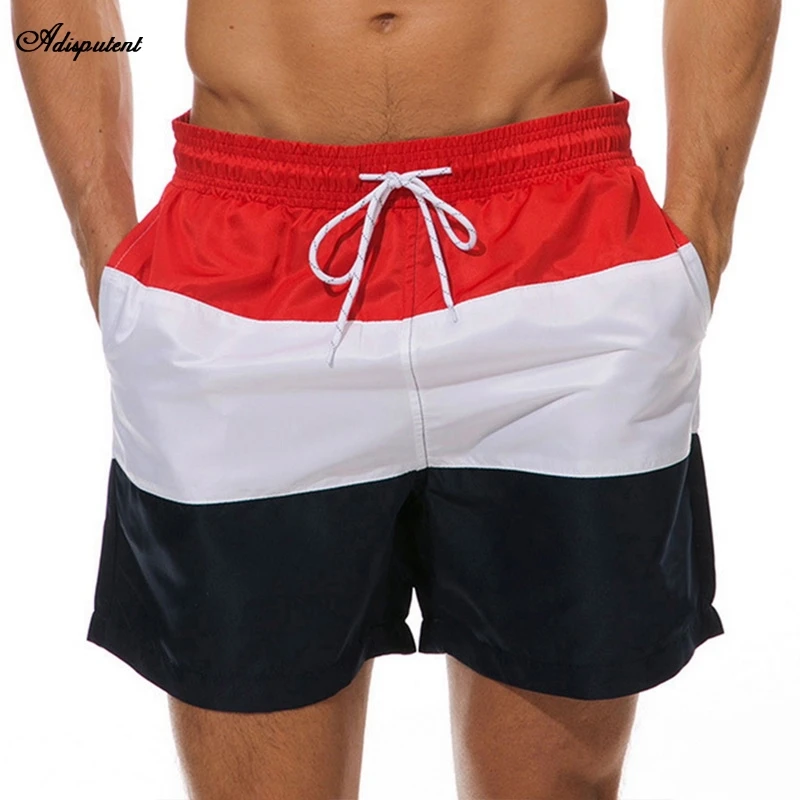 Adisputent Men's Board Shorts Fashionable Breathable Loose Beach Plus Size Casual Drawstring Masculino Praia | Мужская одежда