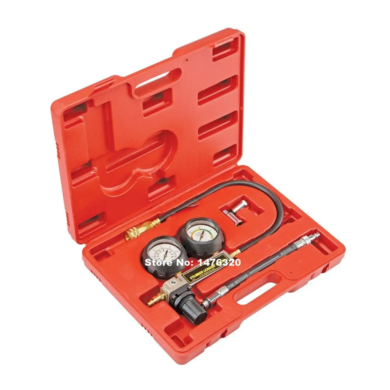 

TU-21 Automotive Petrol Engine Cylinder Compression Pressure Leak Detector Tester Gauge Tool Kit AT2199