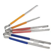 1 шт. из нержавеющей стали для кальяна уголь щипцы металлический уголь пинцет зажимы с пластиковой ручкой Chicha Narguile аксессуары