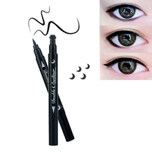 4-style двухсторонняя подводка для глаз жидкая Черная Подводка для глаз Ручка Форма дамские инструменты для макияжа глаз