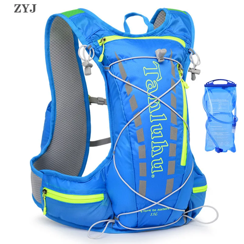 

ZYJ Cycling Sport Backpacks Waterproof Running Camelback Bicycle Camping Travel Hydration Backpack With 2L Water Bladder Bag