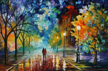

Landscapes art Colorful oil paintings Canvas freshness of cold Modern Wall Art Decor High quality Hand painted Knife paintings