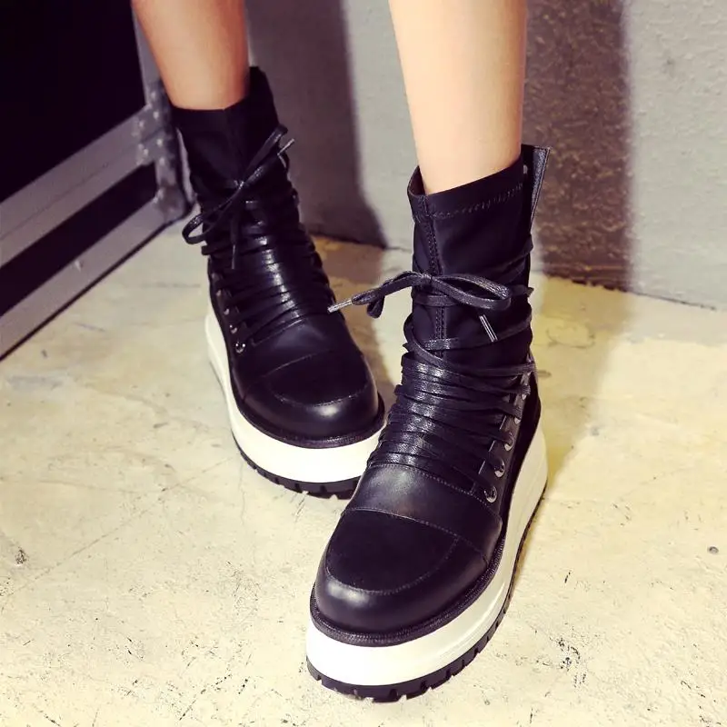 

2015 Winter Autumn New Fashion Cross Straps Patchwork Ankle boots Solid Colors Breath Boots Comfor Ankle Shoes Size 34-39 R546