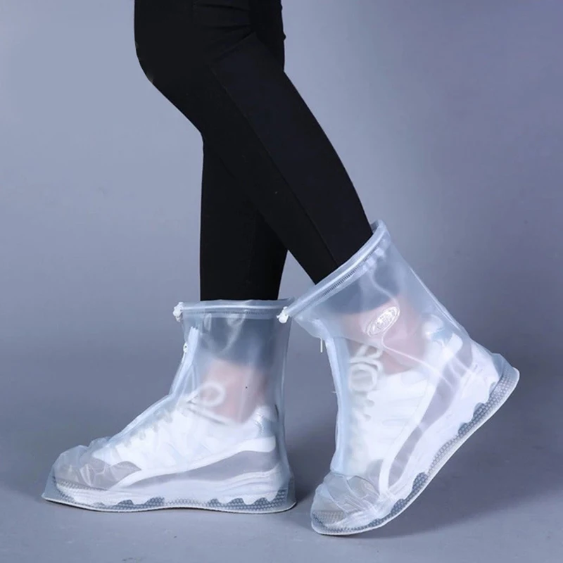 

High Quality Rain Waterproof Boots Cover Heels Boots Men Women's Reusable Shoes raincoat Thicker Non-slip Waterproof shoe cover