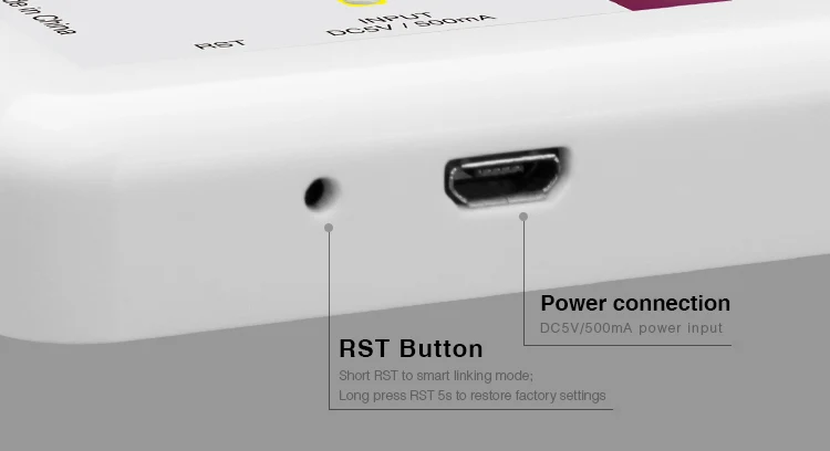 Mi светильник 2,4G беспроводной Wi-Fi приложение iOS Android RF пульт дистанционного управления для RGB/RGBW/WW/CW один Цвет 3528 5050 Светодиодные полосы лампы светильник