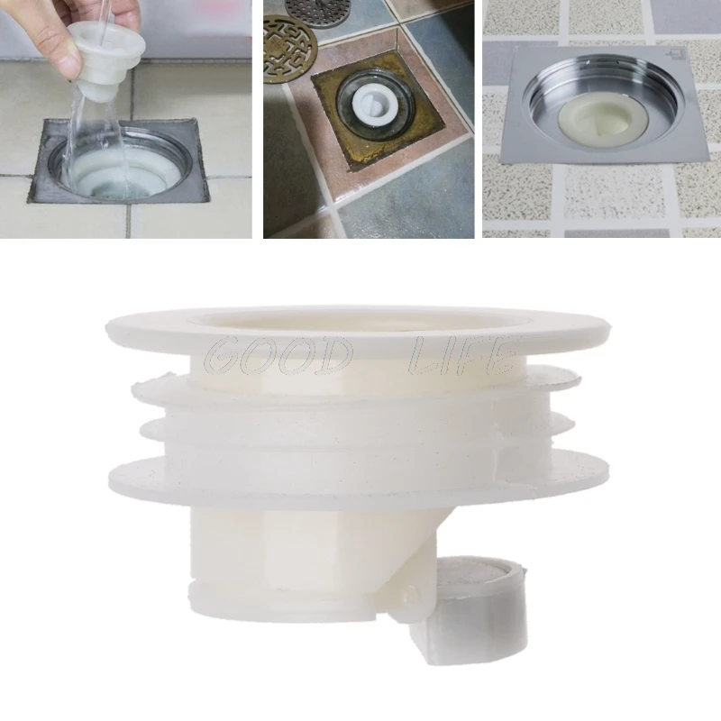 Odor Proof Shower Siphon Floor Drain Cap Water Plug Trap Drain Filter Bathroom Sink Filler