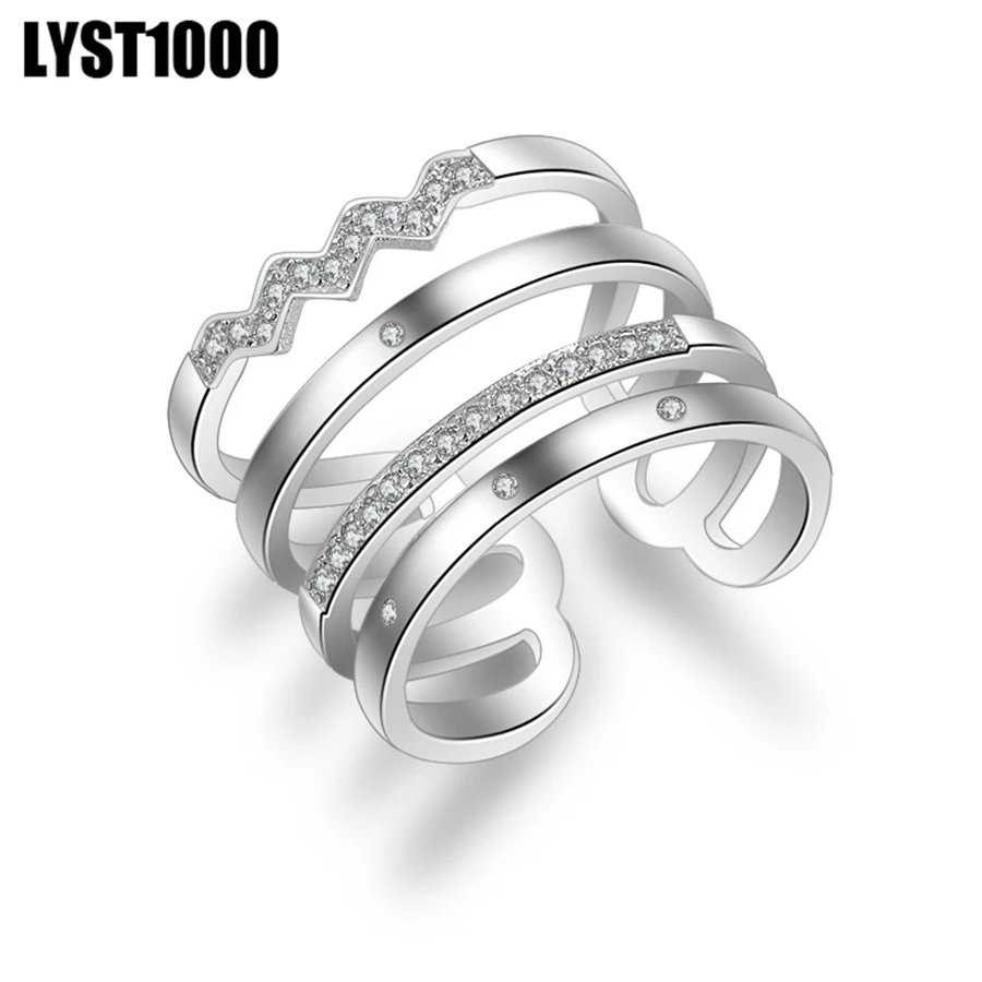Fashion Brand Silver 925 Jewelry Genuine Sterling Silver Luxury Wedding