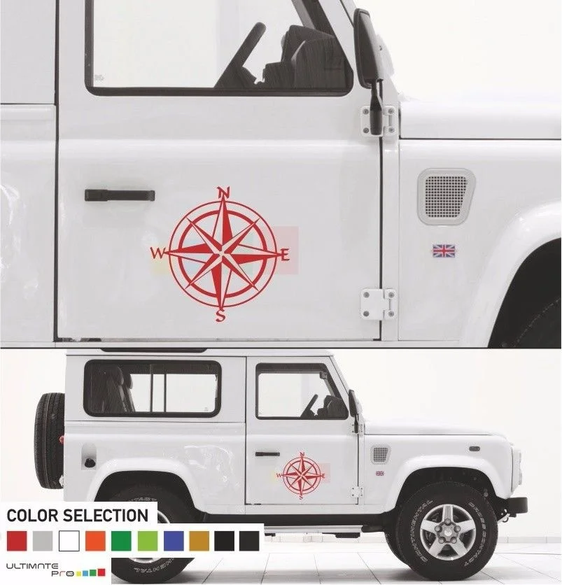 Наклейка на 2 шт. набор для компаса Land Rover Defender 90 вентиляционное отверстие решетка