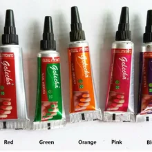 7 шт ногтей хна разноцветные, для ногтей трав Mehandi трубка для красивых ногтей 5 г