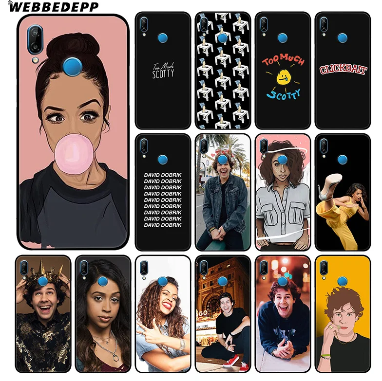 WEBBEDEPP Liza Koshy David Dobrik Soft Case For Huawei P30 P20 Pro P10 P9 Lite 2017 P Smart 2019 &amp Nova 3 3i Y9 |