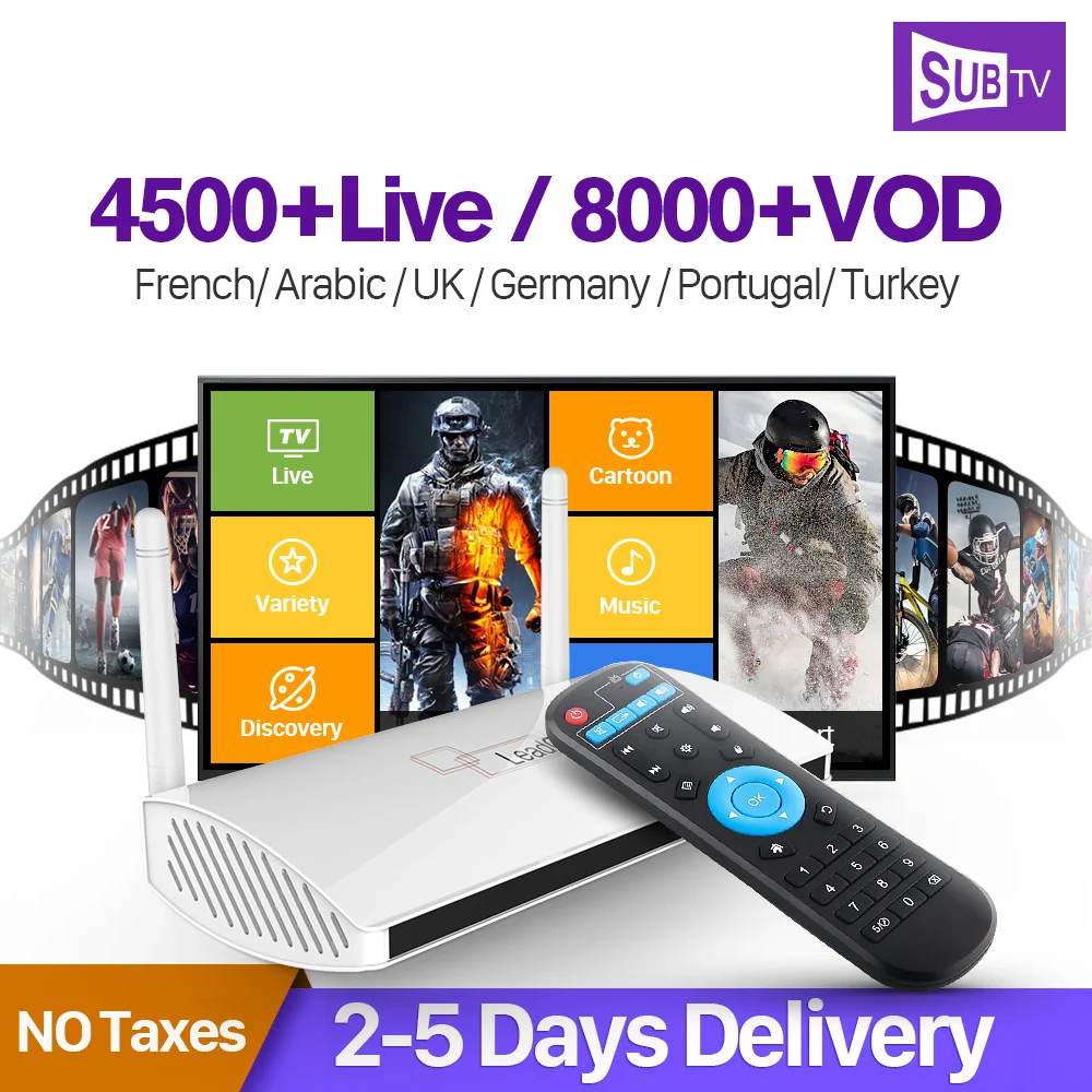 

Android 4.4 Smart IPTV Set Top Box 4K RK3128 ARM Cortex A7 Quad Core 1G 8G with Europe Arabic Africa UK USA Brazil IPTV Channels