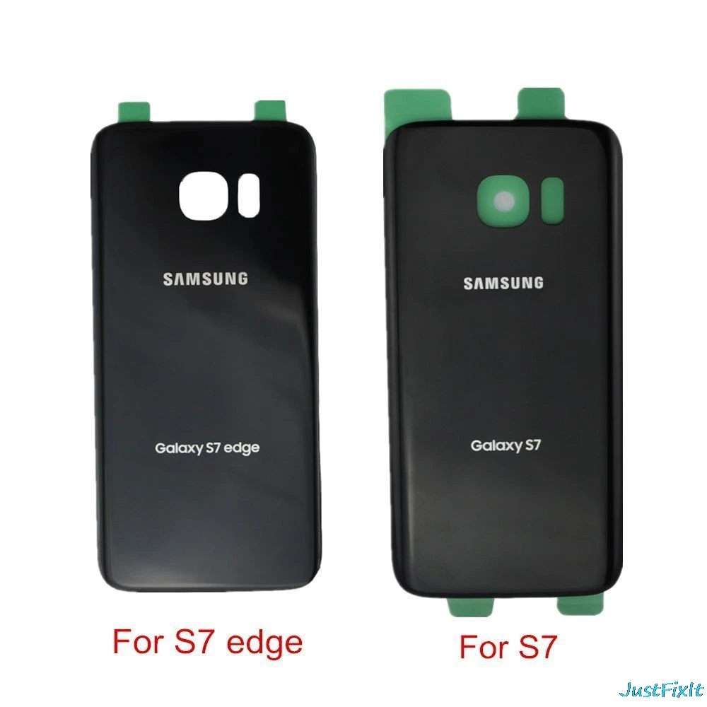 Для SAMSUNG Galaxy S7 edge G930A G930F G935F G935A задняя крышка батарейного отсека задняя стеклянная крышка Корпус чехол Замена батарейного отсека