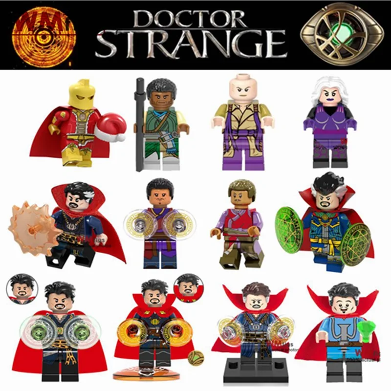 

The Avengers Doctor Strange Wong Cloak Weapon Baron Mordor Infinity War Super Heroes Building Blocks Toys for Children