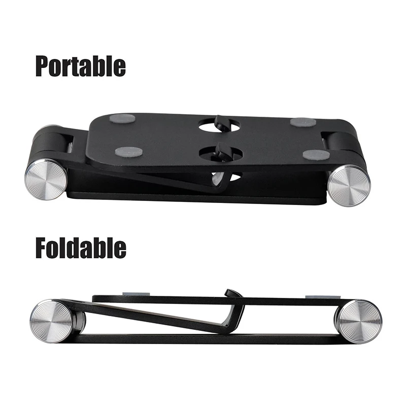 Mobile Phone Holder Stand Tablet Stand Dual Foldable Aluminium Alloy Metal Universal Holder For iPhone Samsung Phone For ipad (8)