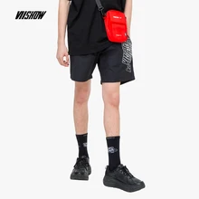 VIISHOW Лето Для мужчин; уличная одежда повседневные Черные шорты Для мужчин короткие брюки пять Штаны классная, с принтом короткие мужские брюки KD1277192