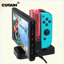 4 in 1 LED Charging Dock Station Charger Cradle For Nintend Switch N Switch Video Game