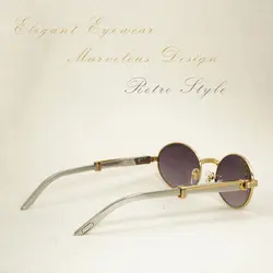 Золотые солнцезащитные очки мужские из нержавеющей летние роскошные солнцезащитные очки мужские Картер очки Заполните рецепт очки