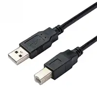 1 м профессиональный черный USB 2,0 провод к B площадь рот принтеры сканер данных кабельной линии привести