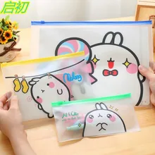 Милый кролик Molang ПВХ А4 А5 B6 Сумка-файл для документов, сумка, папка для документов, канцелярские принадлежности, производство, школьные офисные принадлежности