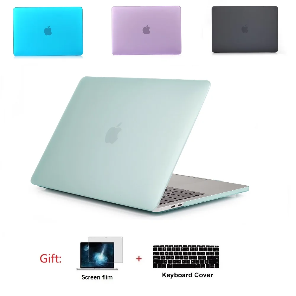 Прорезиненный Жесткий Чехол для Apple MacBook Air 11 13 Retina Pro Touch Bar 12 15 дюймов|Сумки и чехлы