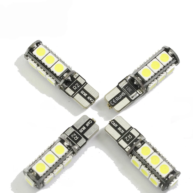 Универсальный светодиодный габаритный фонарь T10 W5W 13 5050 SMD Автомобильный 12 В canbus